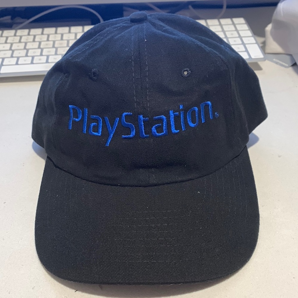 Nissan Cap PlayStation Black w/ Blue Lettering